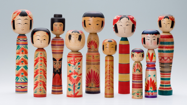Kokeshi Dolls. - Japanese Auction